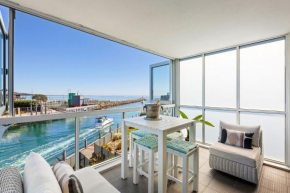 Azure Bliss luxe with water views walk to beach